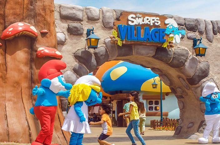 Тематический парк Motiongate в Dubai Parks & Resorts / ОАЭ / Дубай