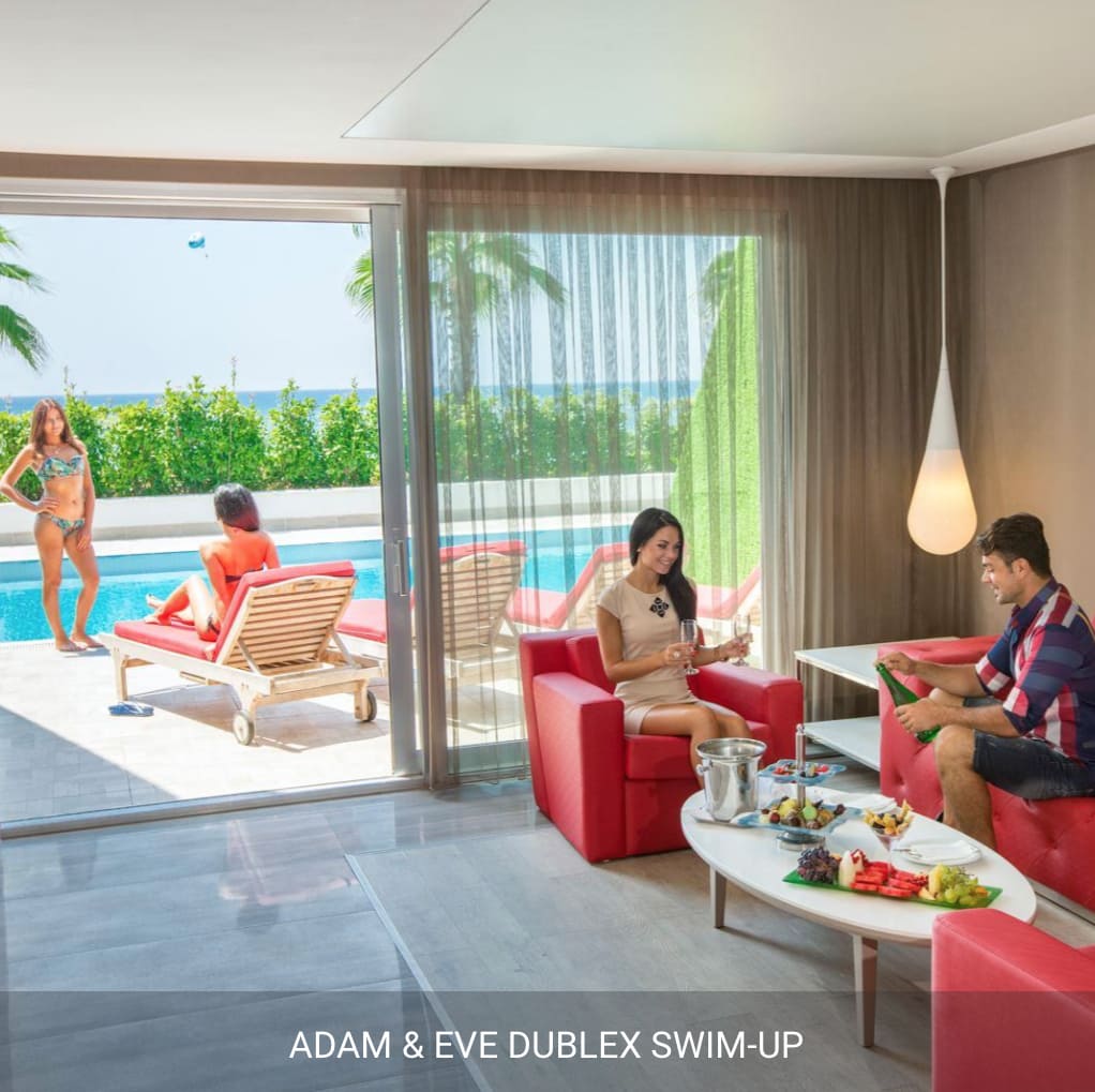 Турция, Белек, Adam & Eve 5* 16+: Duplex Swim Up в виллах