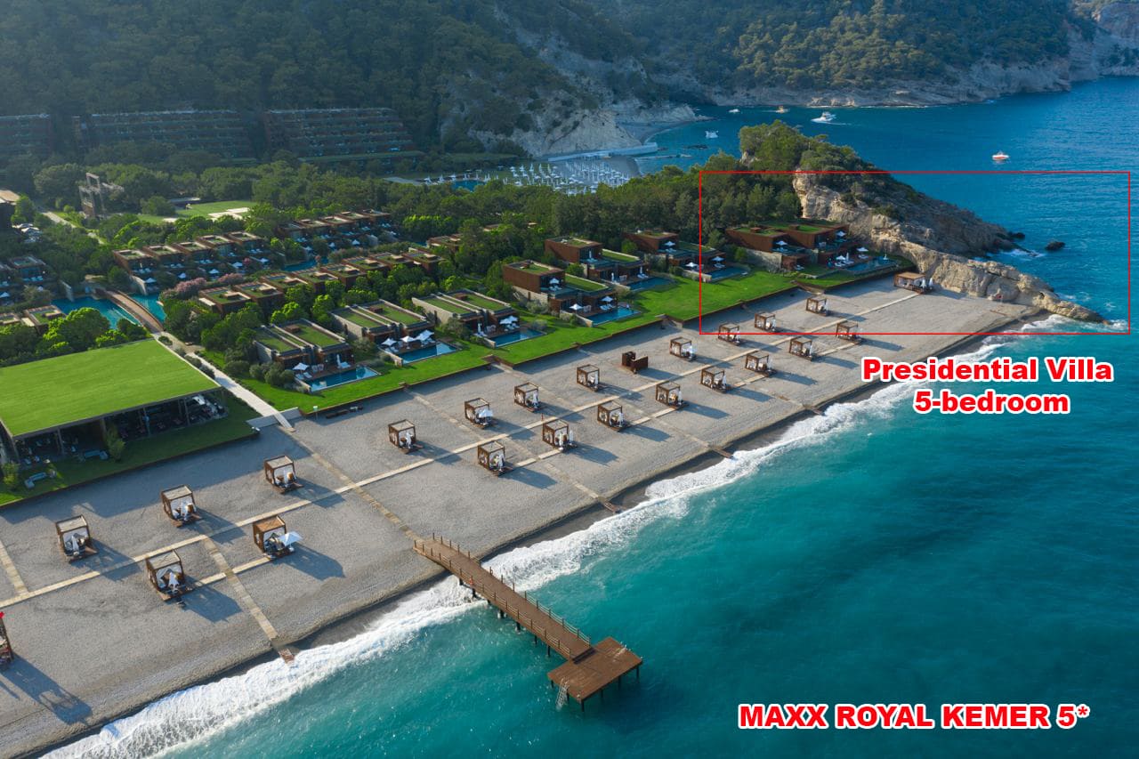 Турция, Кемер, Maxx Royal Kemer 5*: Presidential Villa 5-bedroom  в блоке Виллы