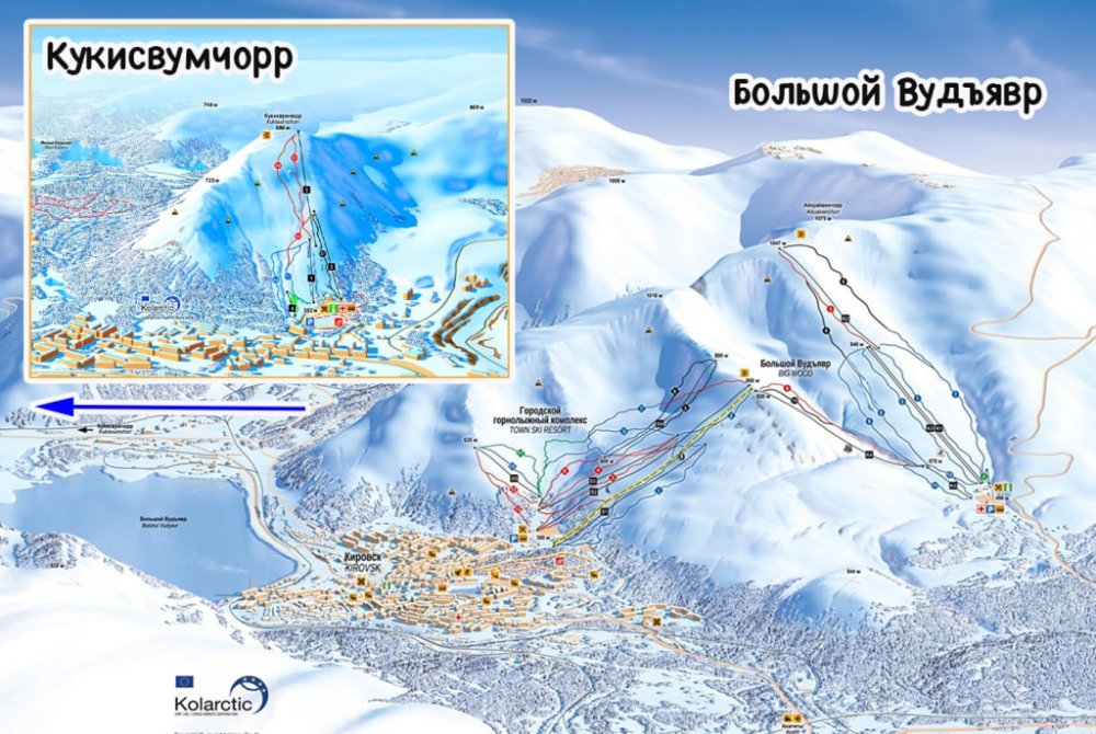 Хибины горнолыжный курорт карта трасс