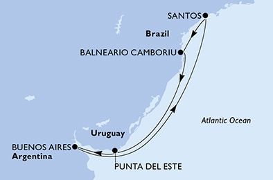 Южноамериканское трио / MSC Armonia / 7 ночей (2024-2025)