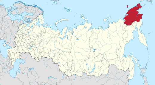 Чукотка на карте России