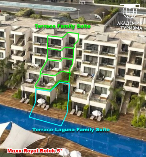Турция, Белек, Maxx Royal Belek 5*: Terrace Laguna Family Suite в здании Terrace
