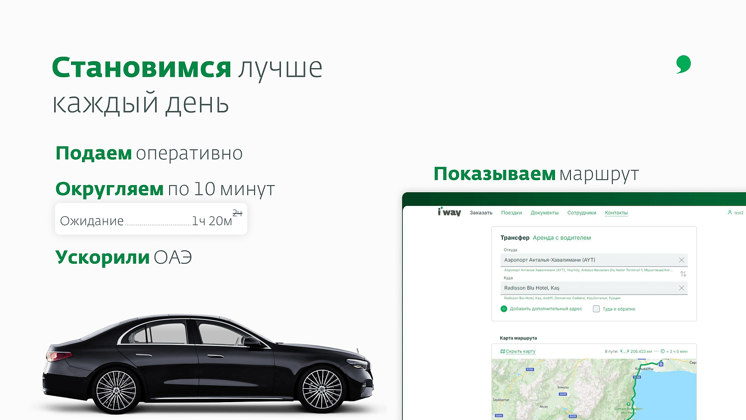 i'way: Гарантированные трансферы в 120 странах от проверенного сервиса.