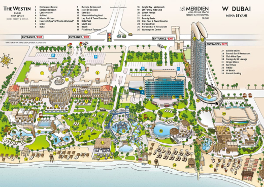 Le Meridien Mina Seyahi Beach Resort & Waterpark 5*