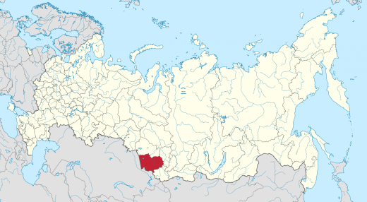 Алтайский край на карте России