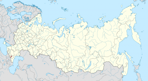Ингушетия на карте России